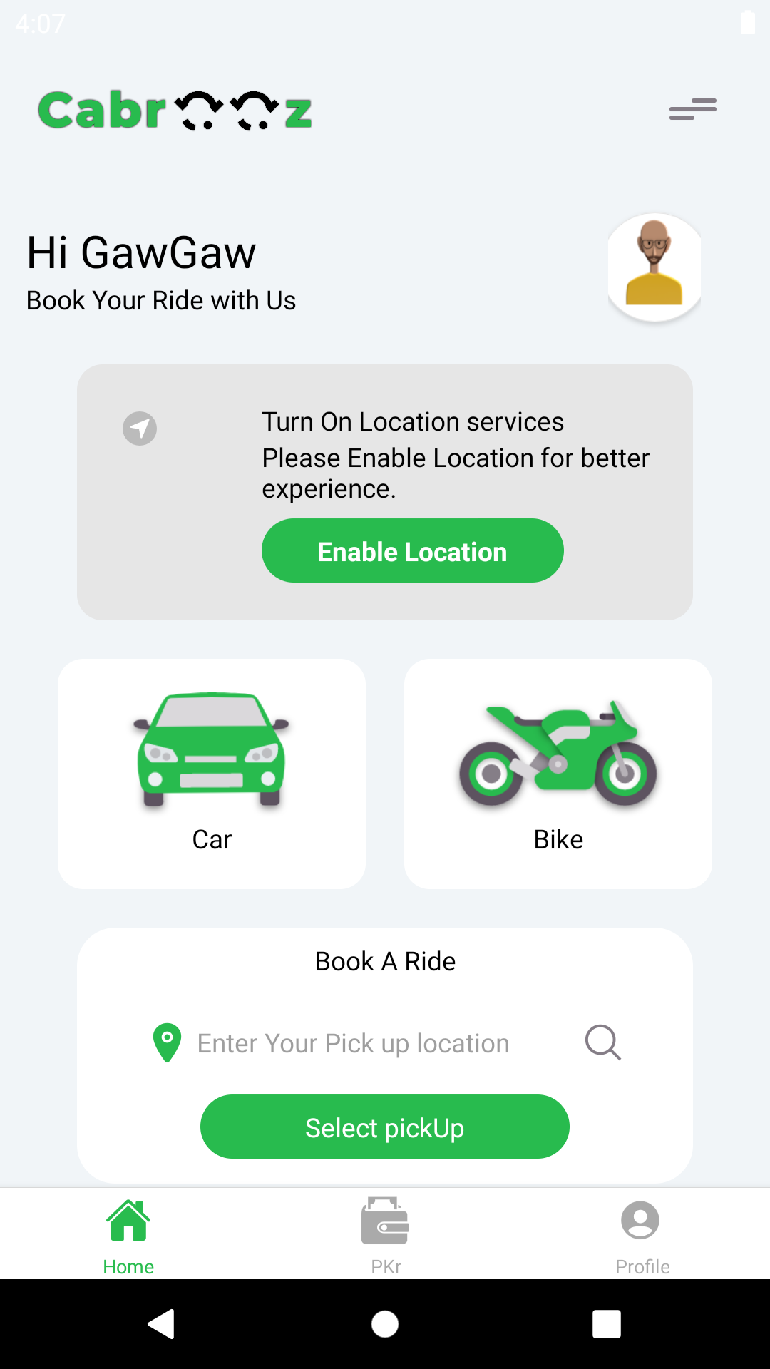 Cabrooz - Ride Booking Platform