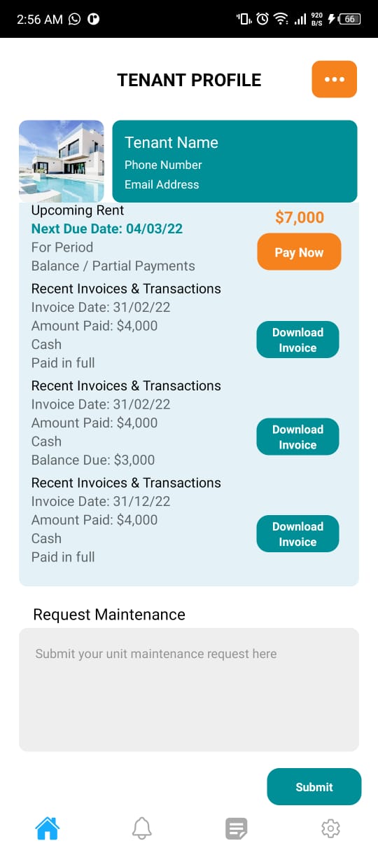 Tenant Management System - Screenshot 5